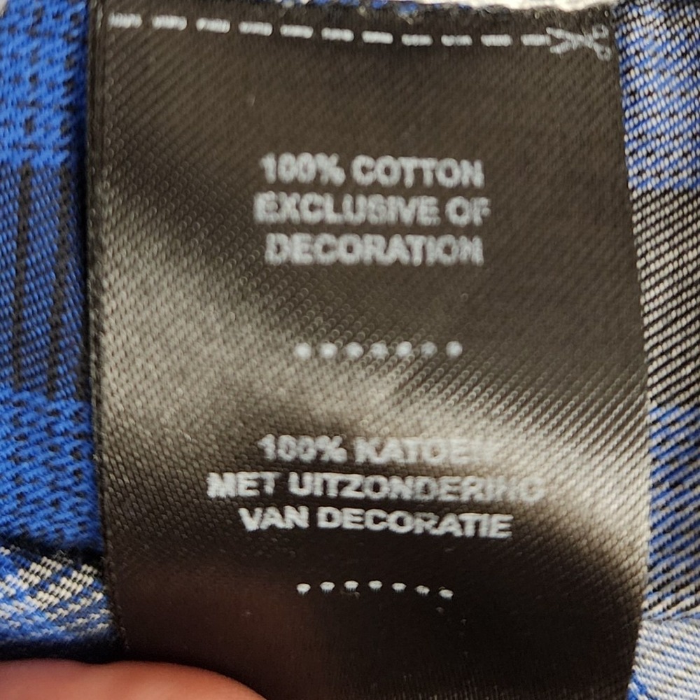 Harley-Davidson Mens 2XL Blue Plaid Short Sleeve Button Down Shirt Back Graphic - Picture 8 of 9